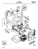 BODY Diagram and Parts List for FEB756CETG  Frigidaire Wall Oven