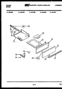 BROILER DRAWER PARTS Diagram and Parts List for 32-1012-45-10  Tappan Range