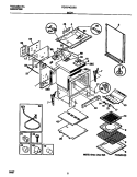 BODY Diagram and Parts List for FGF374CCSG  Frigidaire Range