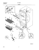 CABINET Diagram and Parts List for UL1793ECW9  Electrolux Freezer