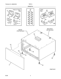 PEDESTAL Diagram and Parts List for FNDP15B1  Frigidaire Laundry Accessories