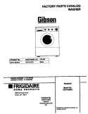 COVER Diagram and Parts List for GWT445RGS2  Gibson Washer