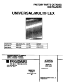 COVER Diagram and Parts List for MDB124BFR2  Frigidaire Dishwasher