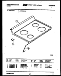 COOKTOP PARTS Diagram and Parts List for KF560GDH4  Frigidaire Range