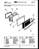 DOOR PARTS Diagram and Parts List for 31-2759-00-04  Tappan Range