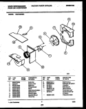 AIR HANDLING PARTS Diagram and Parts List for WAS186P2K2  Frigidaire Air Conditioner