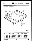 Part Location Diagram of K5270110 Frigidaire COOKTOP, AVOCADO