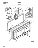 DOOR Diagram and Parts List for FFC18M7CW1  Frigidaire Freezer