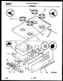 COOKTOP AND BROILER DRAWER PARTS Diagram and Parts List for MGF322BBWA  Frigidaire Range
