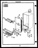 CABINET PARTS Diagram and Parts List for FV10M2WSFA  Frigidaire Freezer
