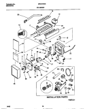 ICE MAKER Diagram and Parts List for MRS24WSBW0  Frigidaire Refrigerator