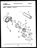 MOTOR AND BLOWER PARTS Diagram and Parts List for DEA500KW1  Kelvinator Dryer