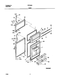 DOOR Diagram and Parts List for FRT18SJGW2  Frigidaire Refrigerator