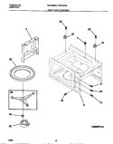 CAVITY AND TURNTABLE Diagram and Parts List for TEB794BBBB  Tappan Microwave Oven Combo