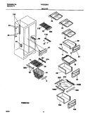 SHELVES Diagram and Parts List for FRS26ZRGDB  Frigidaire Refrigerator