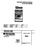 COVER Diagram and Parts List for GEF355BFWA  Gibson Range