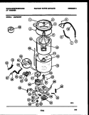 TUB DETAIL Diagram and Parts List for LA272AXW1  Frigidaire Washer
