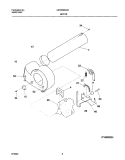 MOTOR, BLOWER Diagram and Parts List for CER3600AS0  Frigidaire Dryer