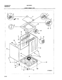 LOWER CABINET / TOP Diagram and Parts List for GLET1041AS2  Frigidaire Washer Dryer Combo