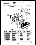 DOOR PARTS Diagram and Parts List for CEC4S6WXB  Gibson Range