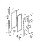 REFRIGERATOR DOOR Diagram and Parts List for FRS22WPCW0  Frigidaire Refrigerator