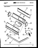 CONSOLE AND CONTROL PARTS Diagram and Parts List for DE7400PW0  Frigidaire Dryer