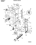 CABINET, LIGHT SHIELDS, MULLION Diagram and Parts List for FRS22WHBD0  Frigidaire Refrigerator