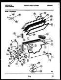 CHEST FREEZER PARTS Diagram and Parts List for HFS158FM7W  Kelvinator Freezer