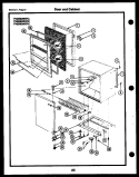 DOOR AND CABINET Diagram and Parts List for FV16M4WSFB  Frigidaire Freezer