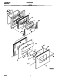 DOORS Diagram and Parts List for FEB798WESD  Frigidaire Wall Oven