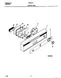 CONTROL PANEL Diagram and Parts List for FDB221RFR1  Frigidaire Dishwasher