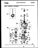 TRANSMISSION PARTS Diagram and Parts List for FWX445NBS0  Frigidaire Washer