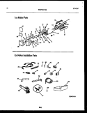 ICE MAKER AND INSTALLATION PARTS Diagram and Parts List for FPWW21TIRW0  Frigidaire Refrigerator