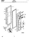 FREEZER DOOR Diagram and Parts List for FRS20ZRGD3  Frigidaire Refrigerator