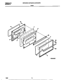 DOOR Diagram and Parts List for MGF324BEWB  Frigidaire Range