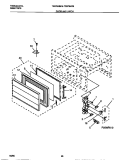 DOOR & LATCH Diagram and Parts List for TEB794BBBB  Tappan Microwave Oven Combo