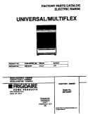 COVER Diagram and Parts List for MEF356BFWA  Frigidaire Range