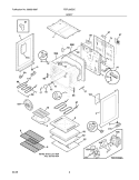 BODY Diagram and Parts List for FEFL58GSC  Frigidaire Range