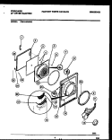 DOOR PARTS Diagram and Parts List for FDE116RBW0  Frigidaire Dryer