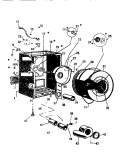 CABINET, DRUM, HEATER HOUSING Diagram and Parts List for DG250JXV1  Frigidaire Dryer