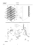 SYSTEM Diagram and Parts List for UL2100CA1  Electrolux Freezer