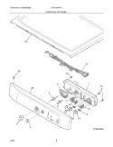 CONTROLS/TOP PANEL Diagram and Parts List for CDG4000HW1  Crosley Dryer