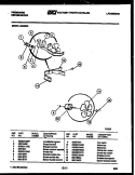 AIR CONTROL PARTS Diagram and Parts List for MR25N2  Frigidaire Dehumidifier