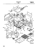 BODY Diagram and Parts List for FES355CCTJ  Frigidaire Range