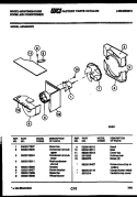 AIR HANDLING PARTS Diagram and Parts List for AS248N2K2  Frigidaire Air Conditioner