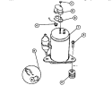 COMPRESSOR Diagram and Parts List for A05LH5N1  Frigidaire Air Conditioner