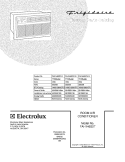 COVER Diagram and Parts List for FAH146S2TA13  Frigidaire Air Conditioner