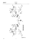 BURNER Diagram and Parts List for FGC36C4AWA  Frigidaire Cooktop