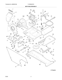 MOTOR / BLOWER / BELT Diagram and Parts List for FLGB8200DS0  Frigidaire Washer Dryer Combo