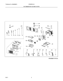 RECOMMENDED SPARE PARTS Diagram and Parts List for CAE8MR410A11  Crosley Air Conditioner